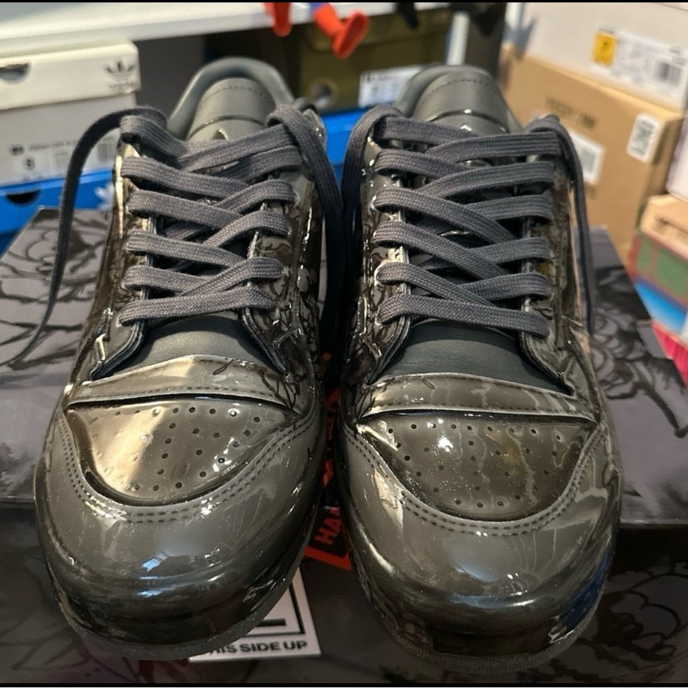 adidas Glossy Black Sneakers